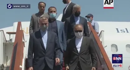حضور و استقبال جالب رسانه&zwnj;ها از وزیرخارجه کشورمان پس از دیدار با همتای سوری خود