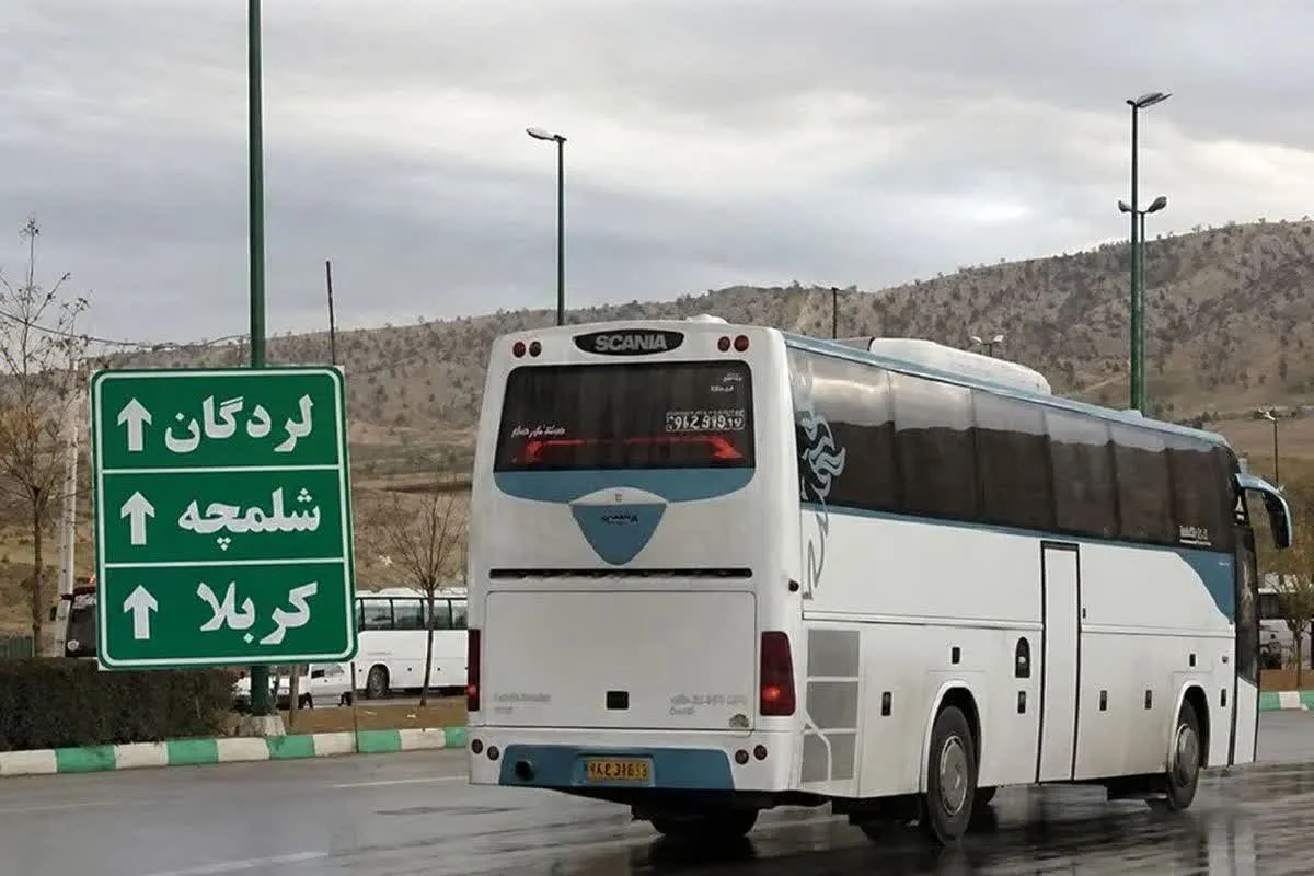 جابه‌جایی بیش از ۶۸۰۰ زائر اربعین با ناوگان حمل‌ونقل عمومی در چهارمحال و بختیاری