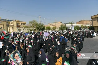راهپیمایی بانوان فاطمی در شیراز