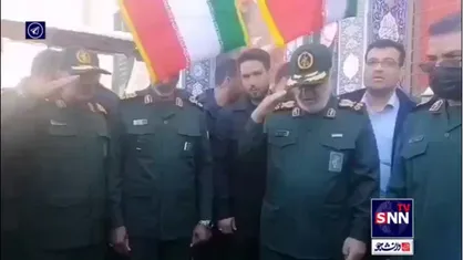 ادای احترام سردار سلامی به مقام شامخ سپهبد شهید حاج قاسم سلیمانی
