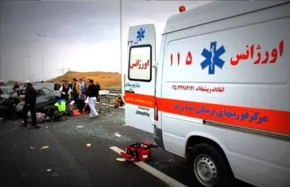 یک فوتی و ۱۳ مصدوم در دو تصادف رانندگی در جاده&zwnj;های اردبیل