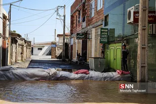 جاری شدن سیل در  استان گلستان