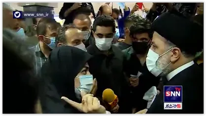 حضور رئیس جمهور در داروخانه ۲۹فروردین ارتش و گفتگو رودرو با مردم بعد از انتشار تصاویری از مشکلات و ازدحام مراجعین به این داروخانه