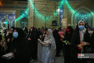 حال و هوای حرم حضرت معصومه (س) در شب میلاد امام رضا (ع)