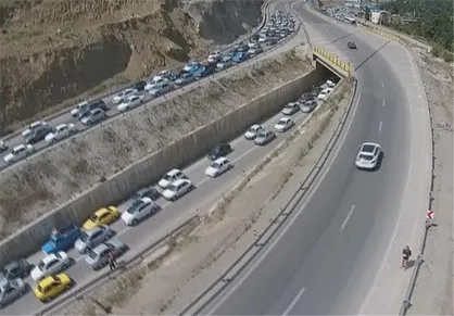 ترافیک نیمه&zwnj;سنگین در محور کندوان و آزادراه قزوین-تهران