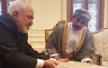 دیدار ظریف و وزیر دفتر سلطان قابوس