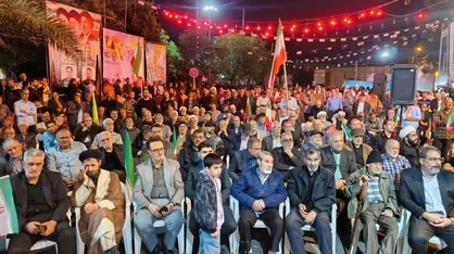 به یاد رهبر شهید در سرخه/۴۹ شب اقتدار در خیابان+ فیلم