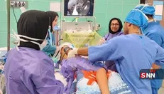خارج کردن سوزن از روده کودک ۱۰ ساله در رشت
