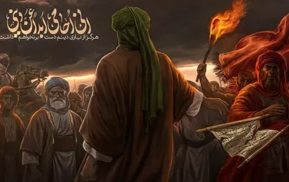 دیوارنگاره میدان، ولی عصر (عج) محرمی شد