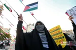 تجمع دانشجویان دانشگاه‌ تهران در اعتراض به معامله قرن