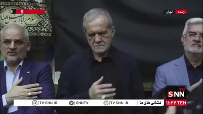 سینه&zwnj;زنی رئیس جمهور در آیین تکریم ۵۷ شهید ارتش در جنگ تحمیلی ۱۲ روزه
