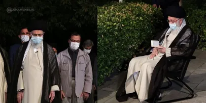 اقامه نماز رهبر انقلاب بر پیکر آیت&zwnj;الله حسن&zwnj;زاده آملی