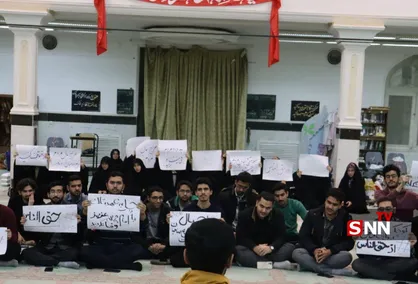 تجمع اعتراضی دانشجویان دانشگاه علوم پزشکی کاشان/ مسئولین دانشگاه سلامتی و جان مردم را به چه قیمتی معامله می&zwnj;کنند؟