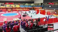 طنین سرود ملی ایران در ناگویا به افتخار طلای ساغر مرادی