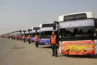 اعزام اتوبوس، ماشین‌آلات امدادی و پشتیبانی از قزوین به مرز مهران
