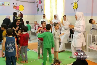 بازدید دانشجویان دانشگاه علامه طباطبایی از مرکز توانبخشی معلولین