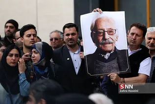 مراسم تشییع مرحوم «جمشید مشایخی»