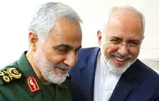 سرلشکر سلیمانی در دیدار ظریف: اقدام آمریکا علیه شما نشانه شکست کاخ سفید است +تصاویر