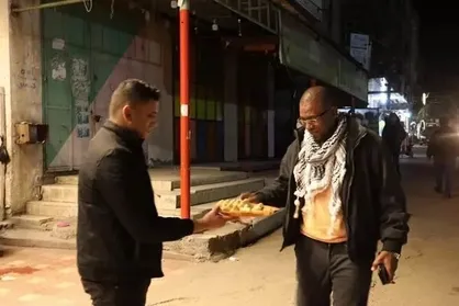 شادی مردم فلسطین از پیروزی هشام ابوهواش