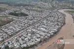 تصاویر هوایی از مناطق سیل زده شهر های معمولان و پلدختر
