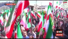 اجتماع عظیم مردمی در مقابل حسینیه اعظم زنجان+فیلم