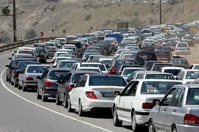 ترافیک سنگین در جاده چالوس و آزادراه تهران-شمال