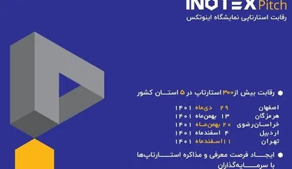 ثبت&zwnj;نام در ششمین دوره رقابت ملی استارتاپی اینوتکس&zwnj;پیچ آغاز شد