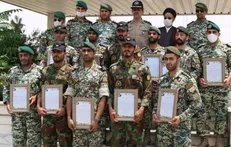 تقدیر امیر کیومرث حیدری از تیم نجات کوهستان تیپ ۶۵