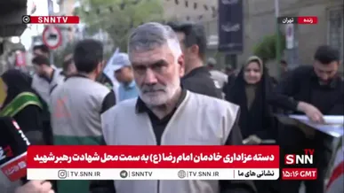 حضور بیش از ۱۰ هزار خادمیار رضوی در راهپیمایی عزاداری تهران