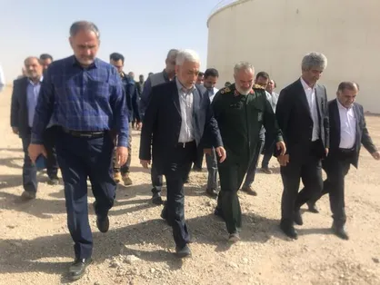بازدید سردار فدوی از طرح آبرسانی غدیر