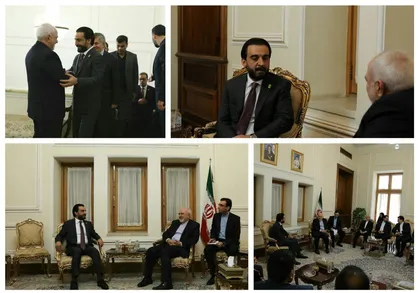 دیدار رئیس مجلس عراق با ظریف