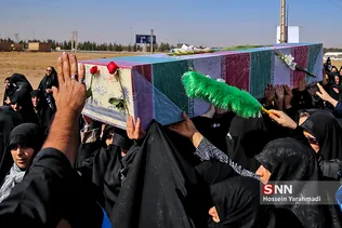 تشییع و تدفین دو شهید گمنام در دانشگاه پیام نور قم
