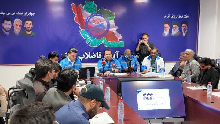 نشست خبری مدیر عامل شرکت آب و فاضلاب شهرستان زابل با اصحاب رسانه