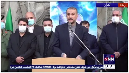 بغض وزیر امورخارجه در ابتدای صحبت در مراسم تشییع شهید ایرلو