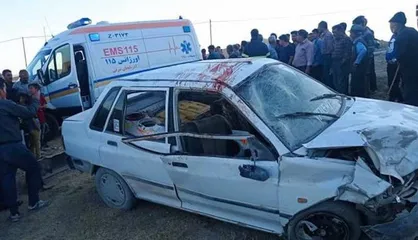 تصادف شدید دو پراید در محور قدمگاه شادگان ۹ مصدوم برجا گذاشت