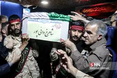 مراسم تشییع پیکر شهید مدافع حرم سردار دایی‌پور در تهران برگزار شد
