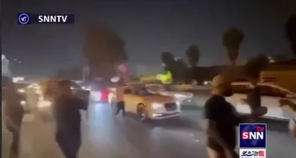 خوشحالی مردم بغداد در نتیجه بمباران رژیم صهیونیستی