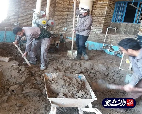 فعالیت جهادگران کردستانی در منطقه سیل زده پلدختر