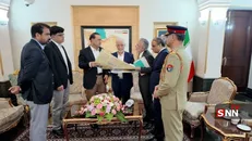 خروج وزیر کشور و فرمانده ارتش پاکستان از تهران با بدرقه وزیر کشور ایران