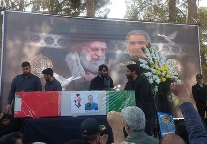 شهید امیر سرتیپ محمدباقر کاظمی&zwnj;مقدم در گناباد تشییع شد