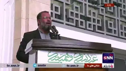 مدیحه سرایی حاج رضا بذری در وصف امام زمان (عج) در مراسم اقامه نماز عید فطر