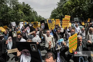 راهپیمایی حمایت از بیانیه شورای عالی امنیت ملی در تهران
