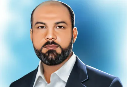 نقاشی چهره شهید مدافع حرم حبیب روحی چوکامی