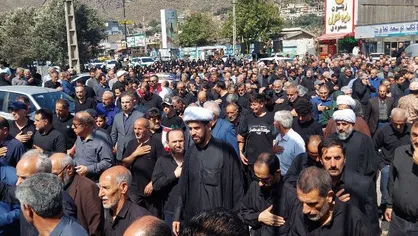 وداع با شکوه مردم شهرستان رودبار با شهید وطن