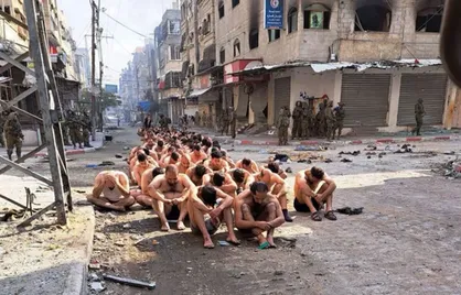 ارتش رژیم صهیونیستی تصاویری منتشر کرده است که نشان می&zwnj;دهد ده&zwnj;ها فلسطینی را در شمال غزه در نزدیکی بیمارستان اندونزی که بسیاری در آن پناه گرفته بودند، بازداشت کرده&zwnj;اند