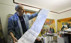 «در رثای تجلی سیمرغ» / آخرین اثر مرحوم استاد حبیب الله صادقی با موضوع؛ شهادت حاج قاسم سلیمانی