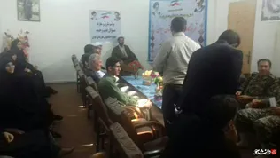 مراسم تکریم و مسئول  حوزه دانشجویی شهرستان ایوان 