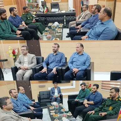 دیدار رئیس بسیج فرهنگیان با سرپرست دانشگاه فرهنگیان خوزستان / تأکید بر هم‌افزایی در شرایط جنگی و چالش‌های آموزش آنلاین
