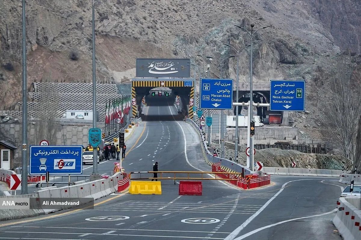جاده چالوس به سمت مازندران یکطرفه است
