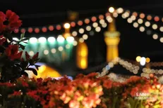 ببینید| نصب کتیبه ولادت امام سجاد (ع) در حرم مطهر امام رضا (ع)